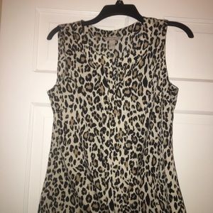 Banana Republic, Leopard Print sleeveless top